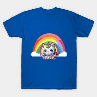 Cute Colorful Unicorn: A Magical Delight for All Ages T-Shirt